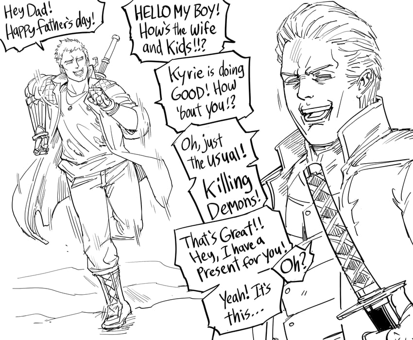 vergil and nero (devil may cry and 1 more) drawn by bb_(baalbuddy)