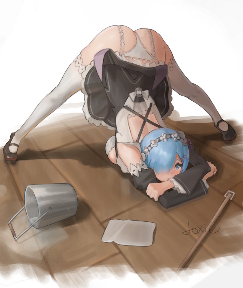 rem (re:zero kara hajimeru isekai seikatsu) drawn by toxic_(toxicv)