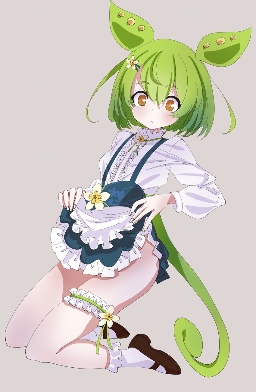 zundamon and waitress zundamon (voiceroid and 1 more) drawn by fumino5jyo