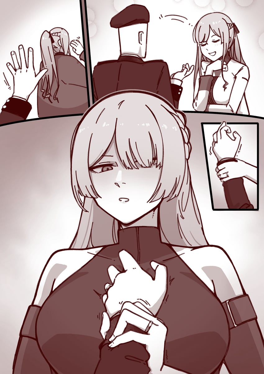 ak-12, commander, and ak-15 (girls' frontline) drawn by gendouki