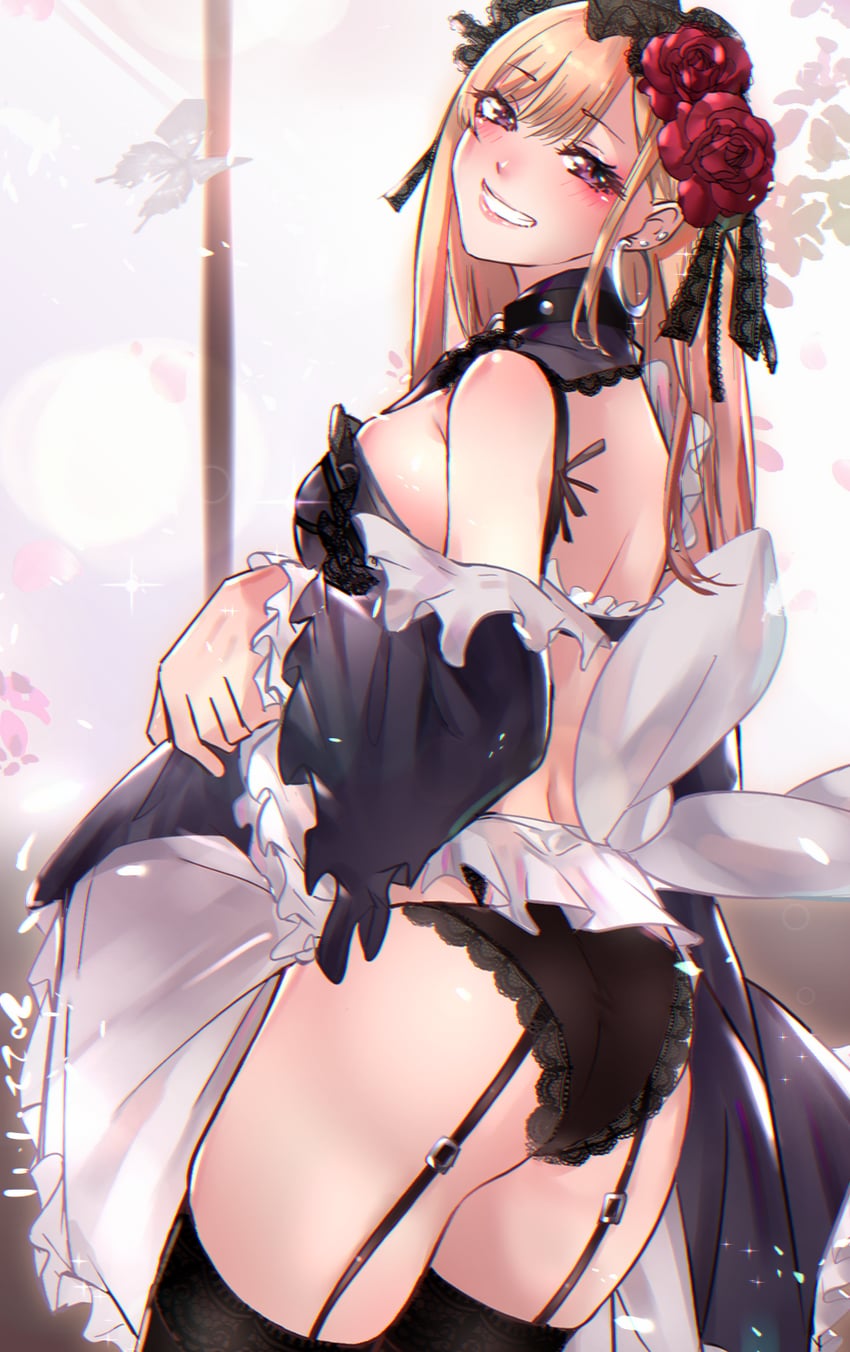 kitagawa marin and kuroe shizuku (sono bisque doll wa koi wo suru) drawn by nakagawa_kanon_(pixiv32798535)