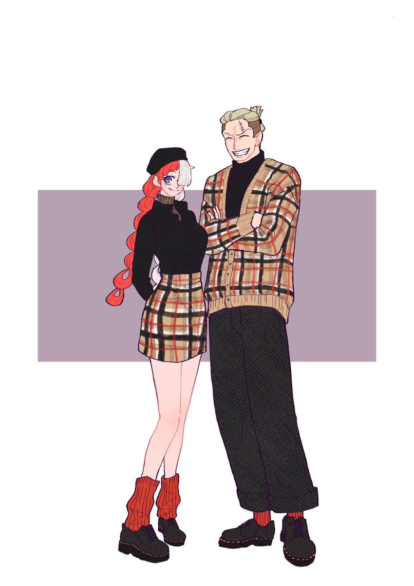 uta and hongou (one piece and 1 more) drawn by heart_blody