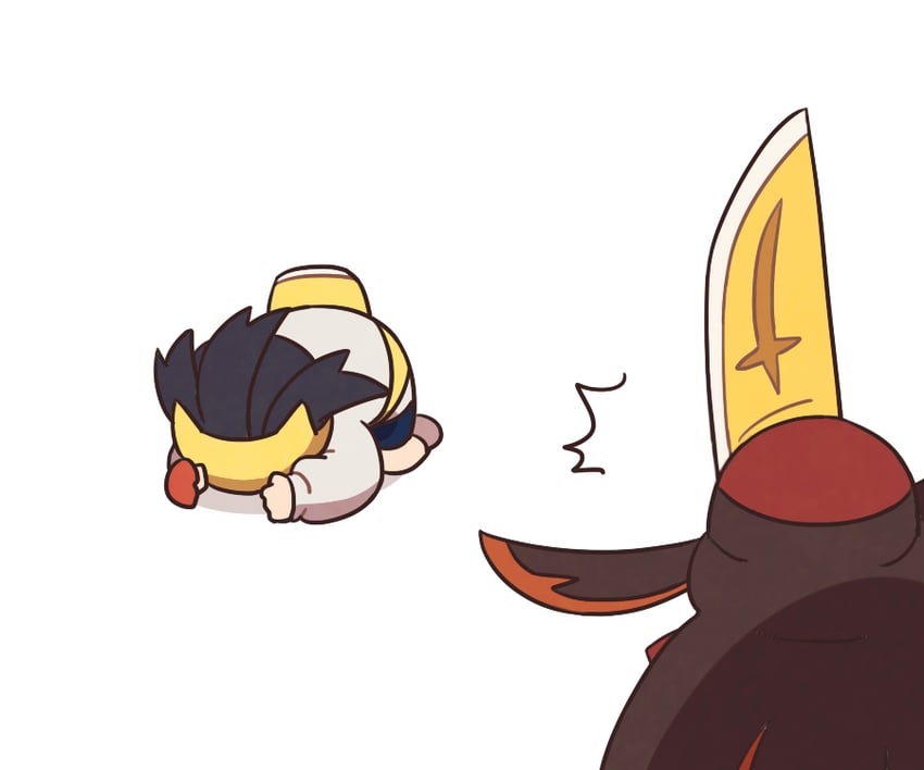 kieran and kingambit (pokemon and 1 more) drawn by ssalbulre