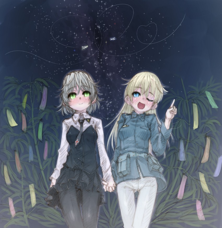 sanya v. litvyak and eila ilmatar juutilainen (world witches series and 1 more) drawn by ryou_(shirotsumesou)
