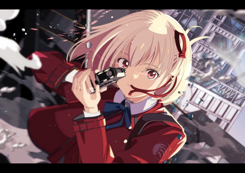 nishikigi chisato (lycoris recoil) drawn by edoya_inuhachi