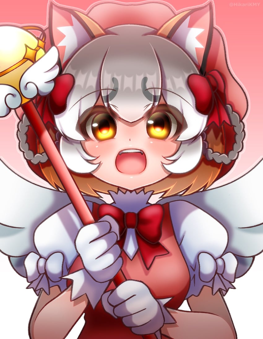 kinomoto sakura and island fox (kemono friends and 2 more) drawn by hikarikmy