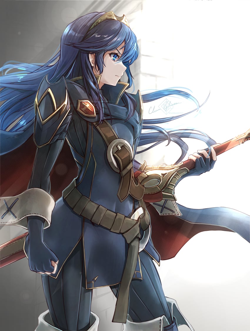 lucina (fire emblem and 1 more) drawn by clear_glass_(mildmild1311)