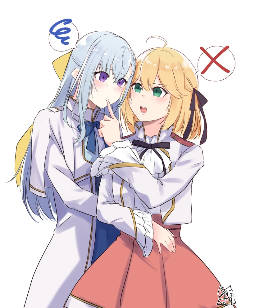 anisphia wynn palettia and euphyllia magenta (tensei oujo to tensai reijou no mahou kakumei) drawn by akira_miku_ver