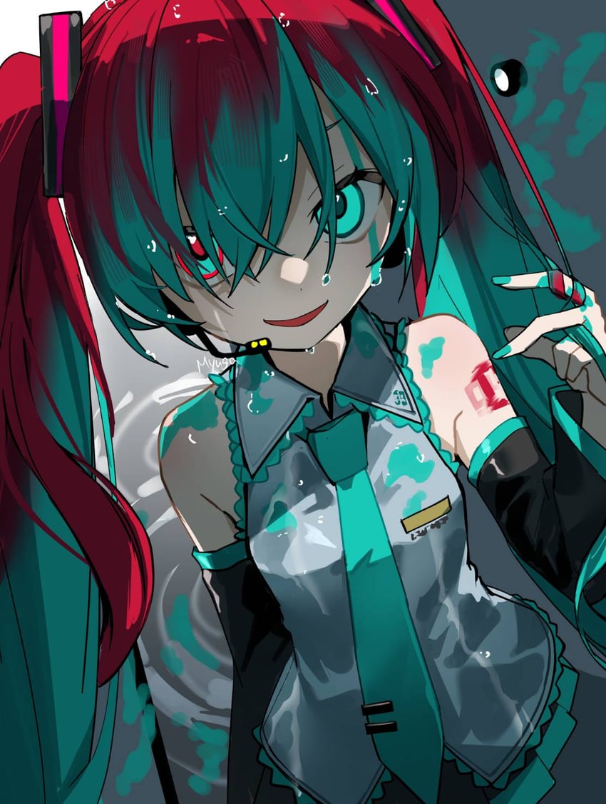 hatsune miku and kasane teto (vocaloid and 1 more) drawn by myuga66666
