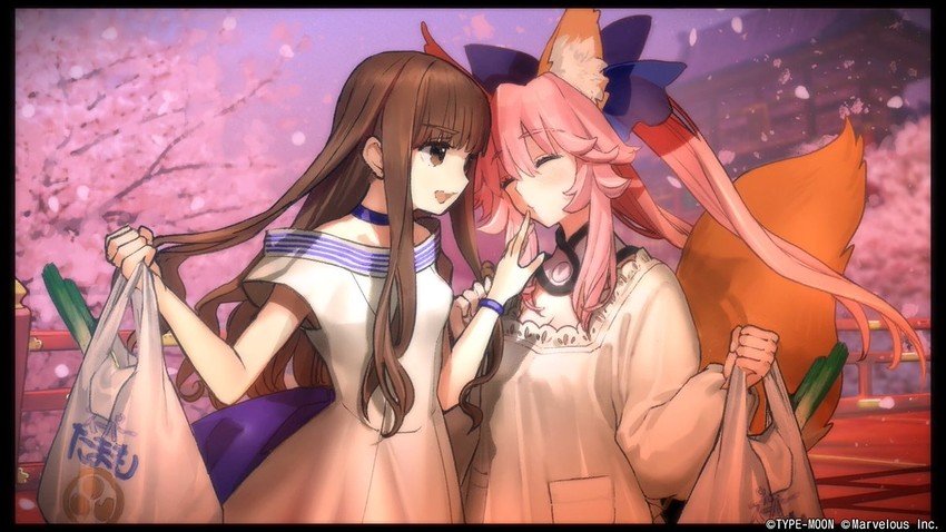tamamo, tamamo no mae, and kishinami hakuno (fate and 2 more) drawn by wada_arco