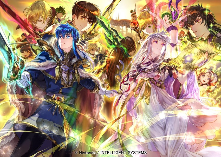 seliph, julia, larcei, leif, lana, and 11 more (fire emblem and 2 more) drawn by suzuki_rika