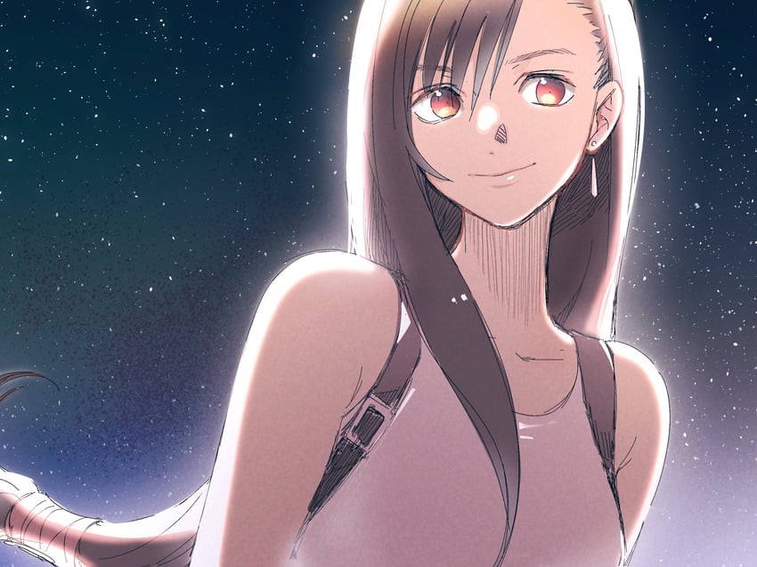 tifa lockhart (final fantasy and 1 more) drawn by muraillust