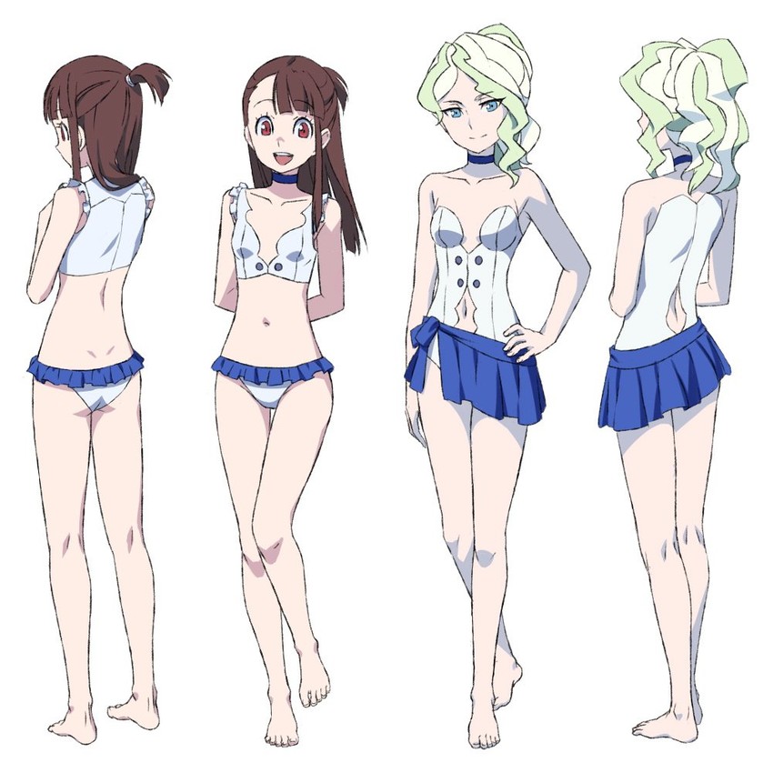 kagari atsuko and diana cavendish (little witch academia) drawn by satochi