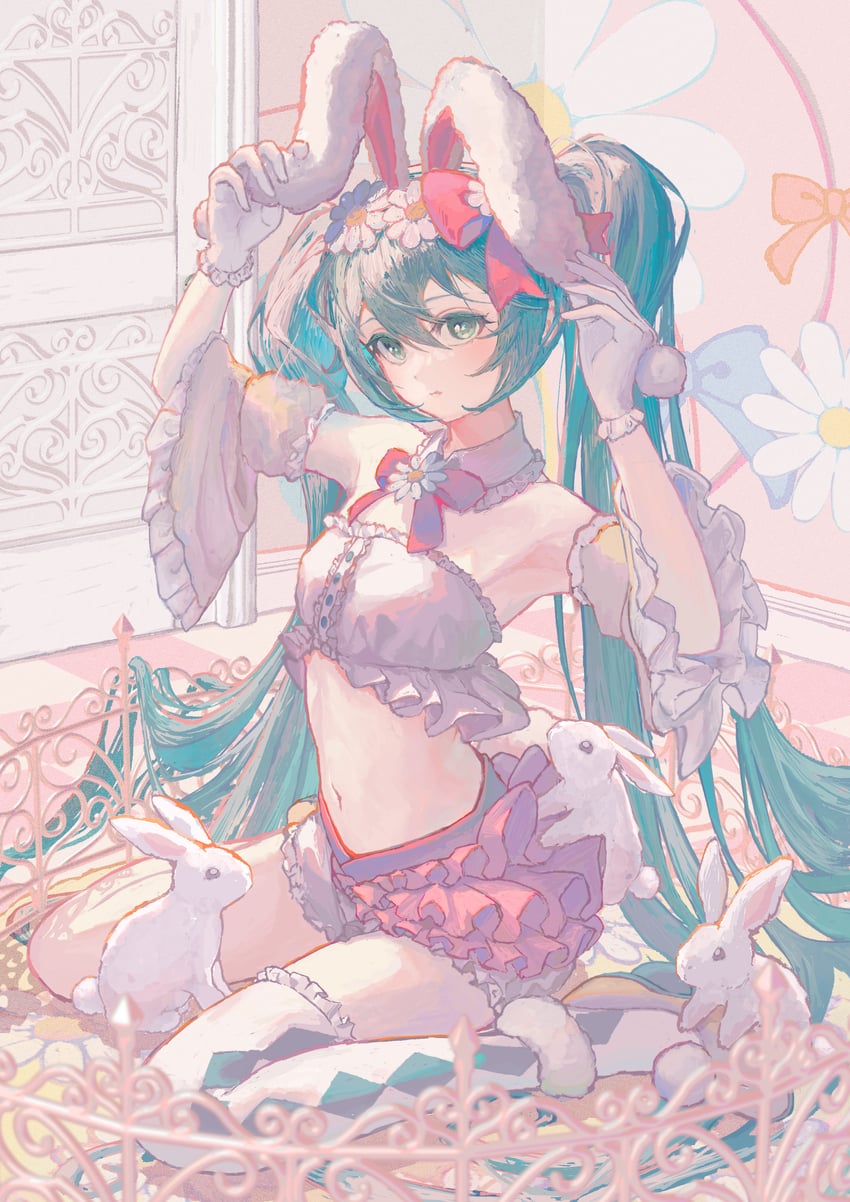 hatsune miku (vocaloid and 1 more) drawn by kurohanesawa