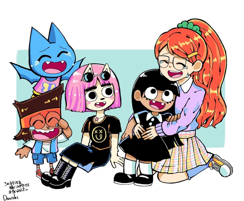 tulip olsen, k.o., adorabat, susie mccallister, and charlene (cartoon network and 6 more) drawn by danishi