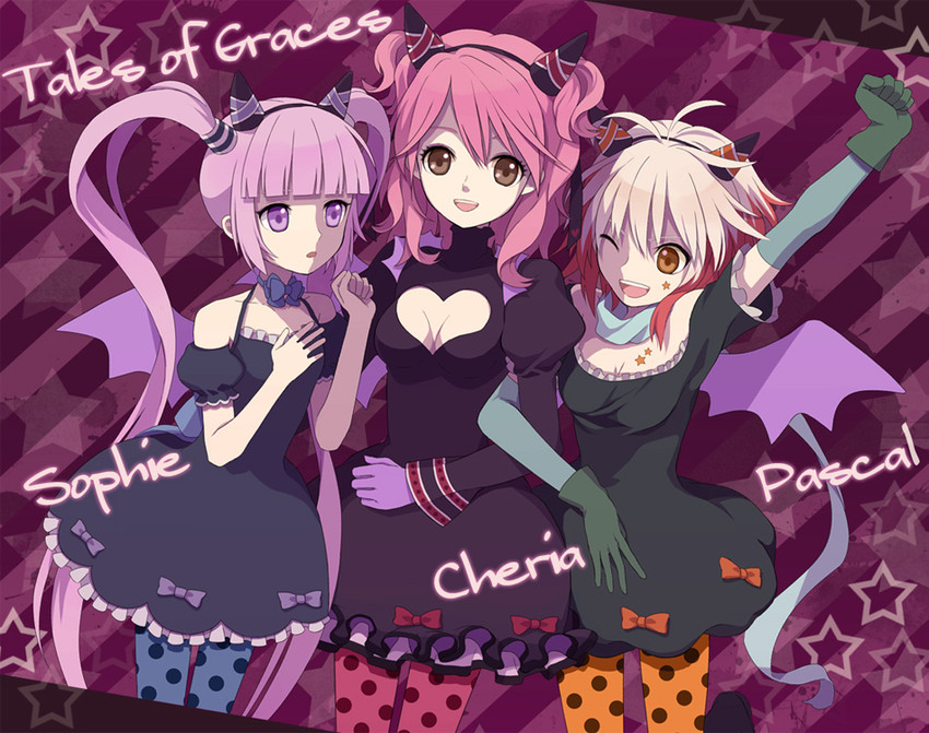 sophie, cheria barnes, and pascal (tales of and 1 more) drawn by matsurika