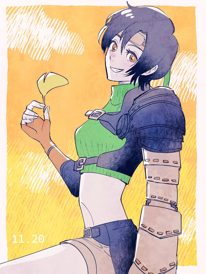 yuffie kisaragi (final fantasy and 3 more) drawn by niwawaka