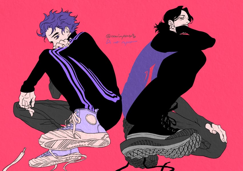 aizawa shota and shinso hitoshi (boku no hero academia) drawn by ccwimps0308