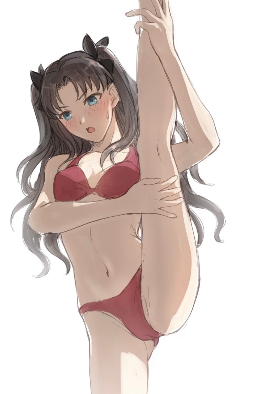 tohsaka rin (fate and 2 more) drawn by mondi_hl