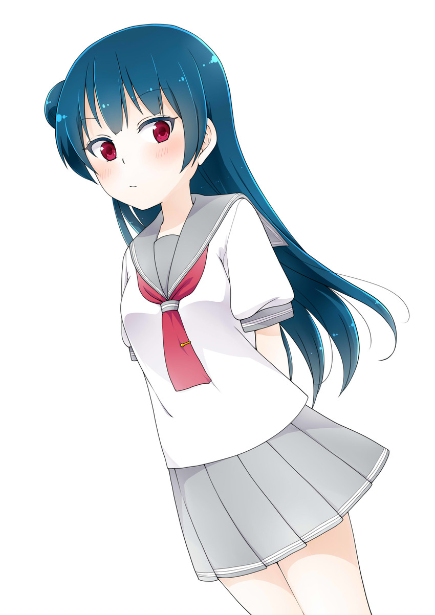 tsushima yoshiko (love live! and 1 more) drawn by pogii