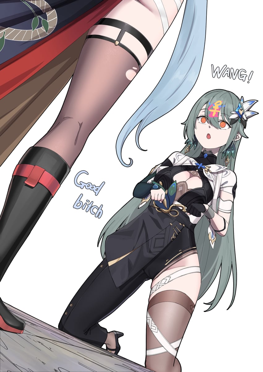 griseo and vita (honkai and 1 more) drawn by bikeibikei