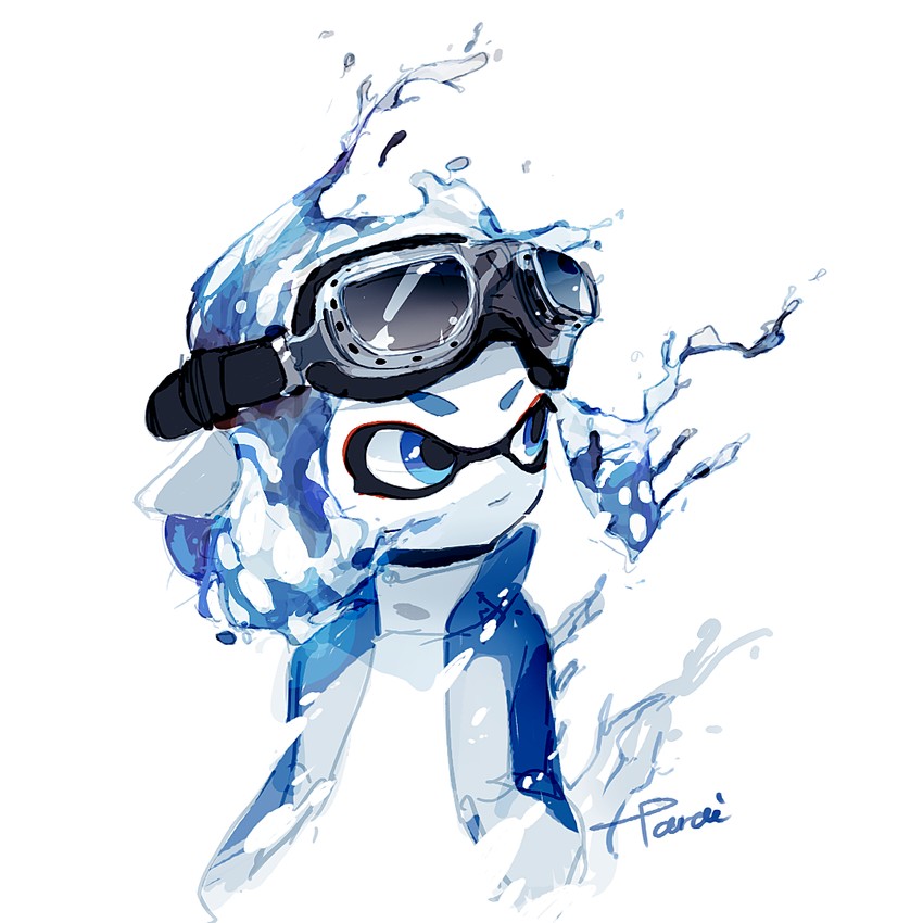 inkling player character and inkling girl (splatoon and 1 more) drawn by tarai_(silica5)