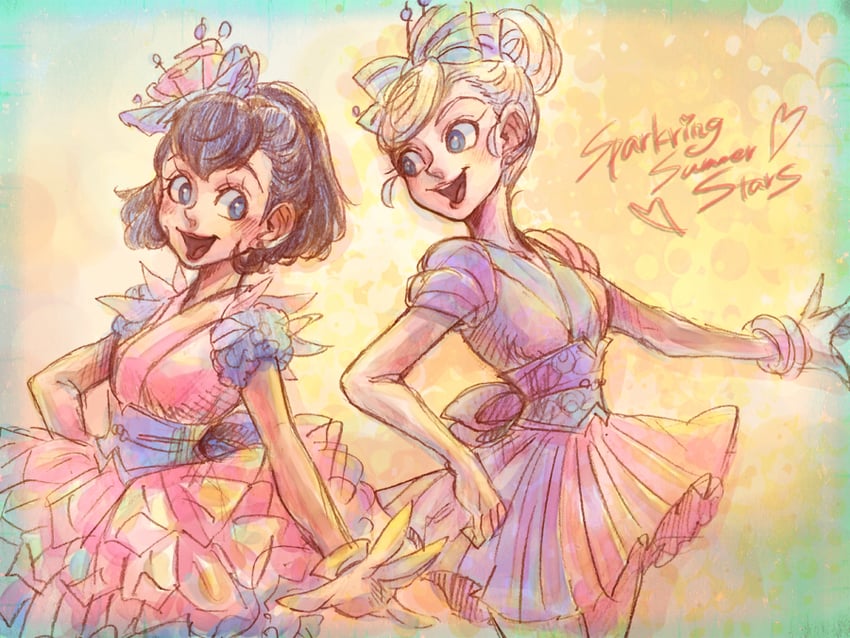 minnie mouse and daisy duck (mickey mouse & friends and 1 more) drawn by ma_san_yp