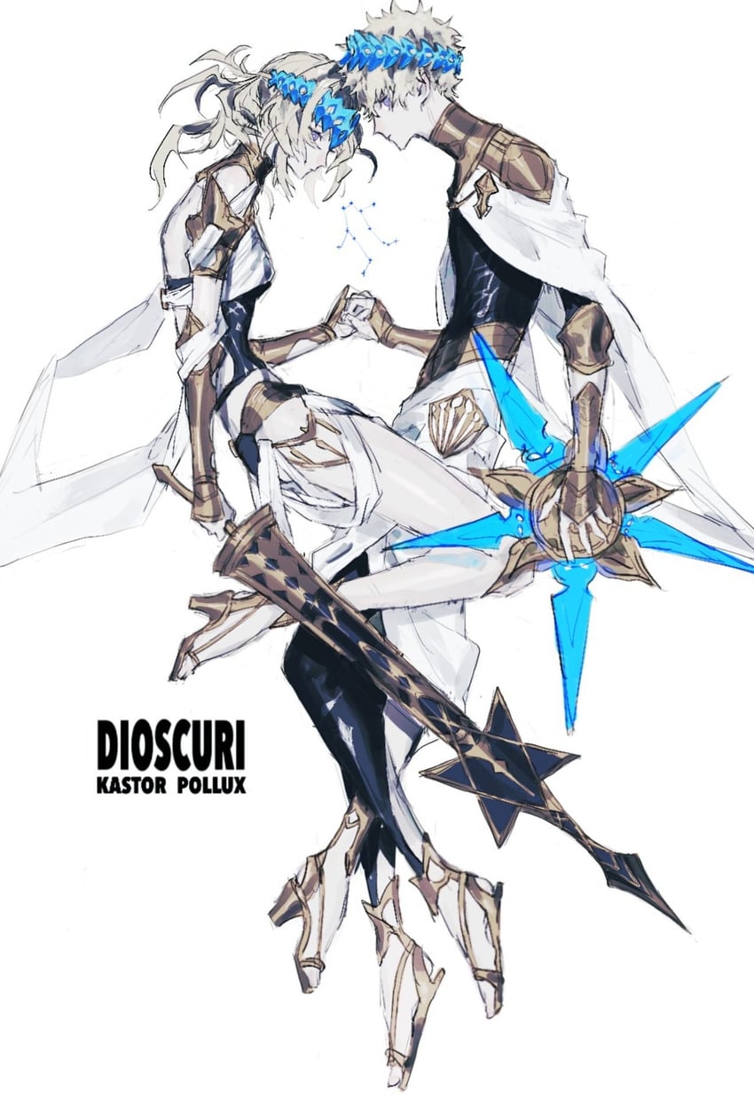 pollux and castor (fate and 1 more) drawn by math_fk05