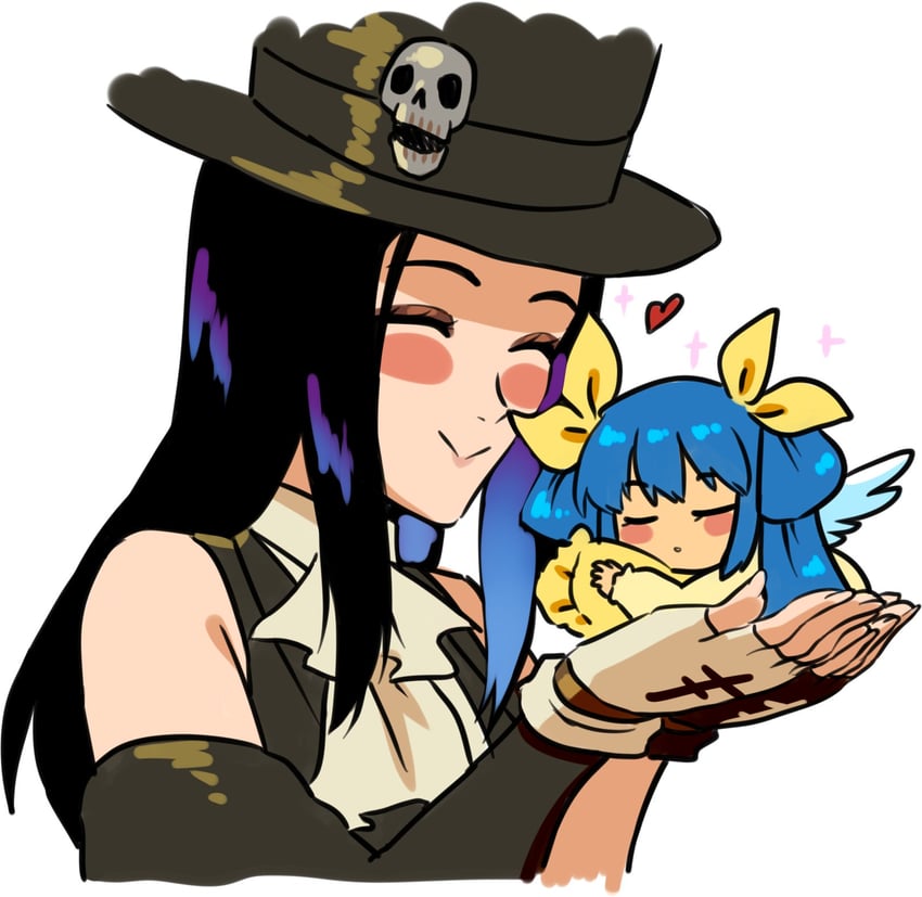 dizzy and testament (guilty gear and 1 more) drawn by kitsune23star