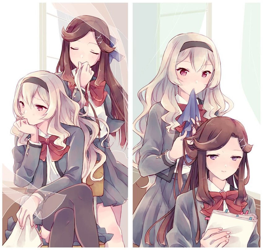saijou claudine and tendou maya (shoujo kageki revue starlight) drawn by wato_(ko)