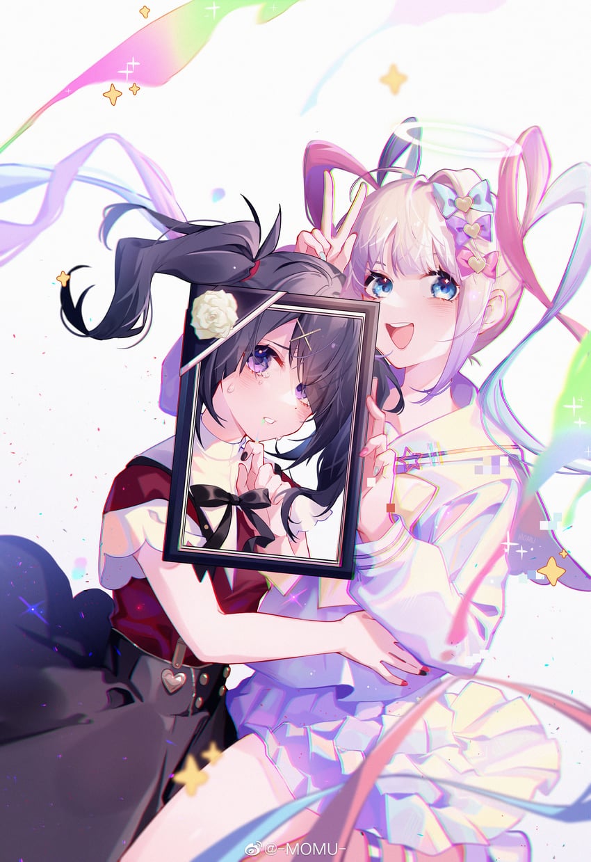 chouzetsusaikawa tenshi-chan and ame-chan (needy girl overdose) drawn by momuraer