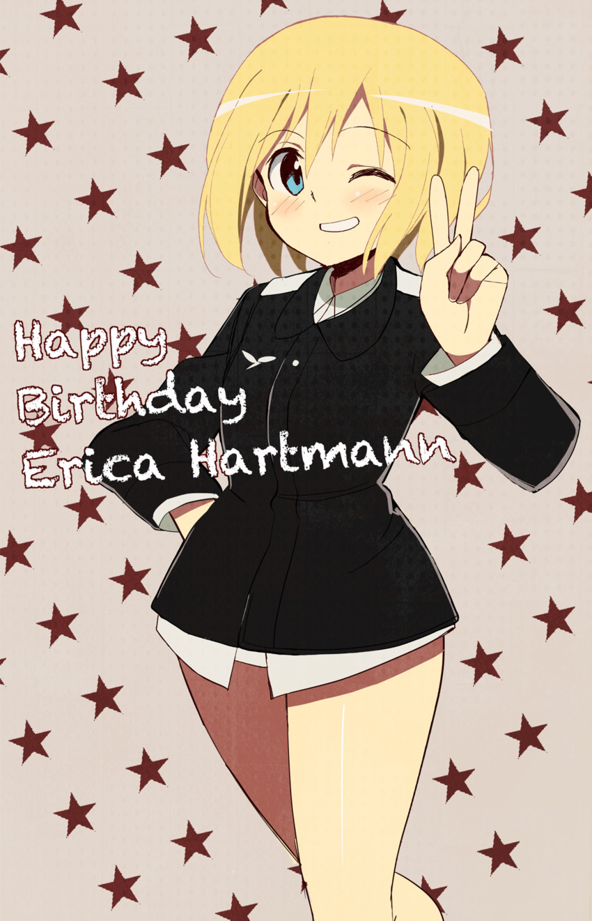 erica hartmann (world witches series and 1 more) drawn by glastonbury1966
