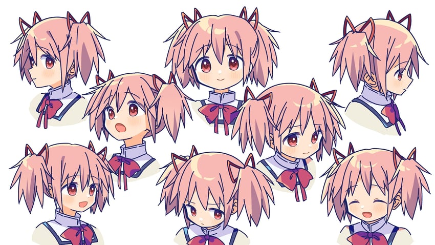 kaname madoka (mahou shoujo madoka magica) drawn by ruru_(rurumagi)