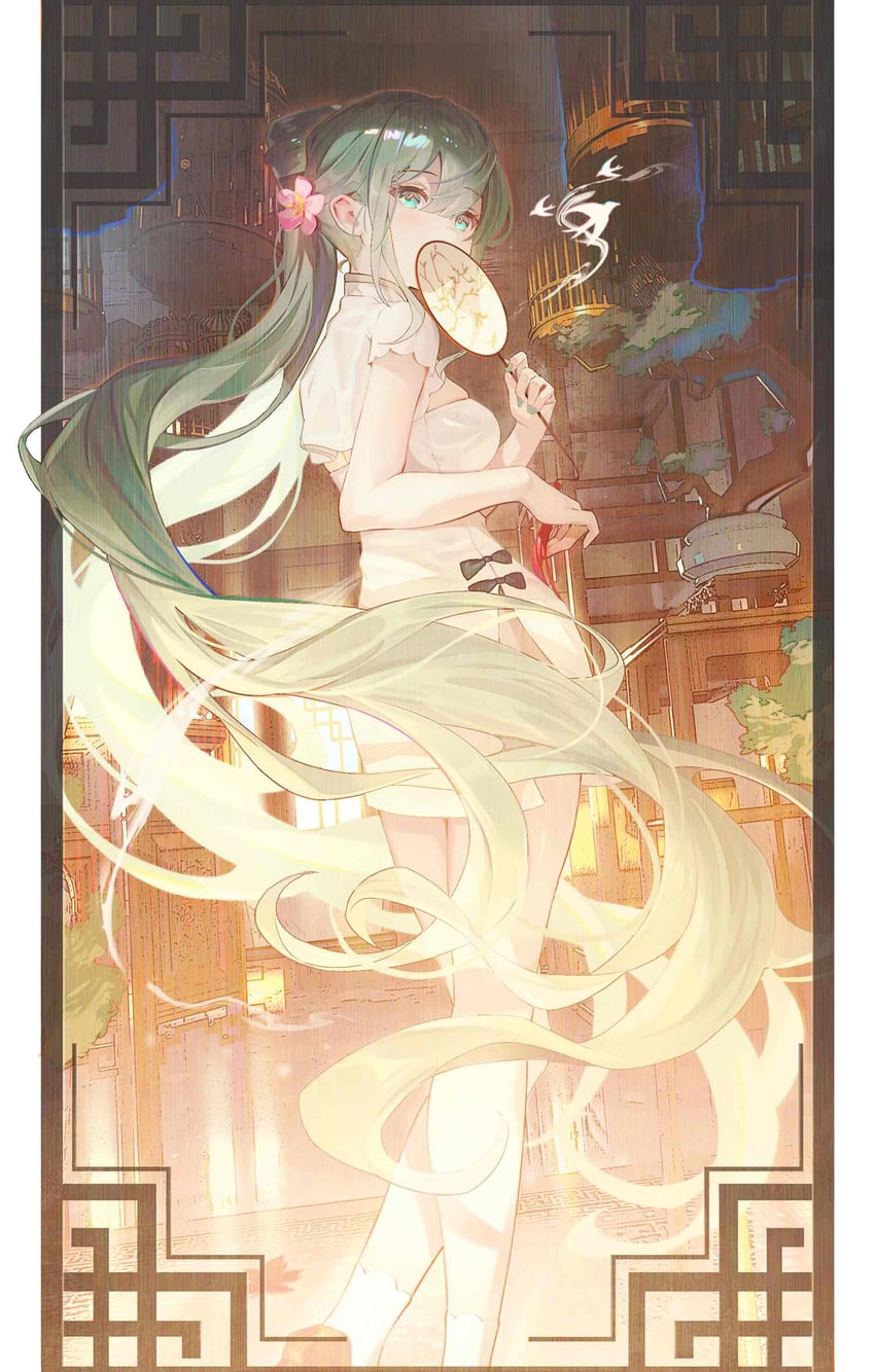 hatsune miku and shaohua hatsune miku (vocaloid) drawn by weizhi