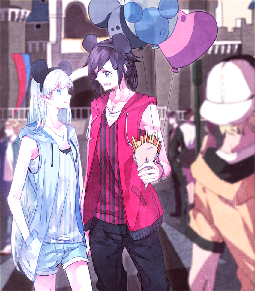 ruby rose and weiss schnee (rwby and 1 more) drawn by milk_puppy