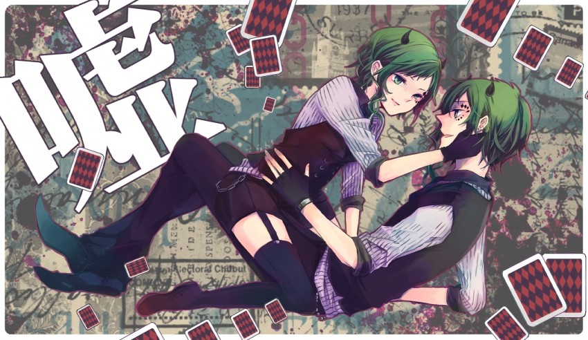 gumi and gumiya (vocaloid and 1 more) drawn by key_(baby-mom)