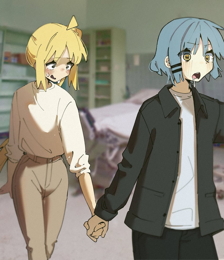 ijichi nijika and yamada ryo (bocchi the rock!) drawn by machuuu68