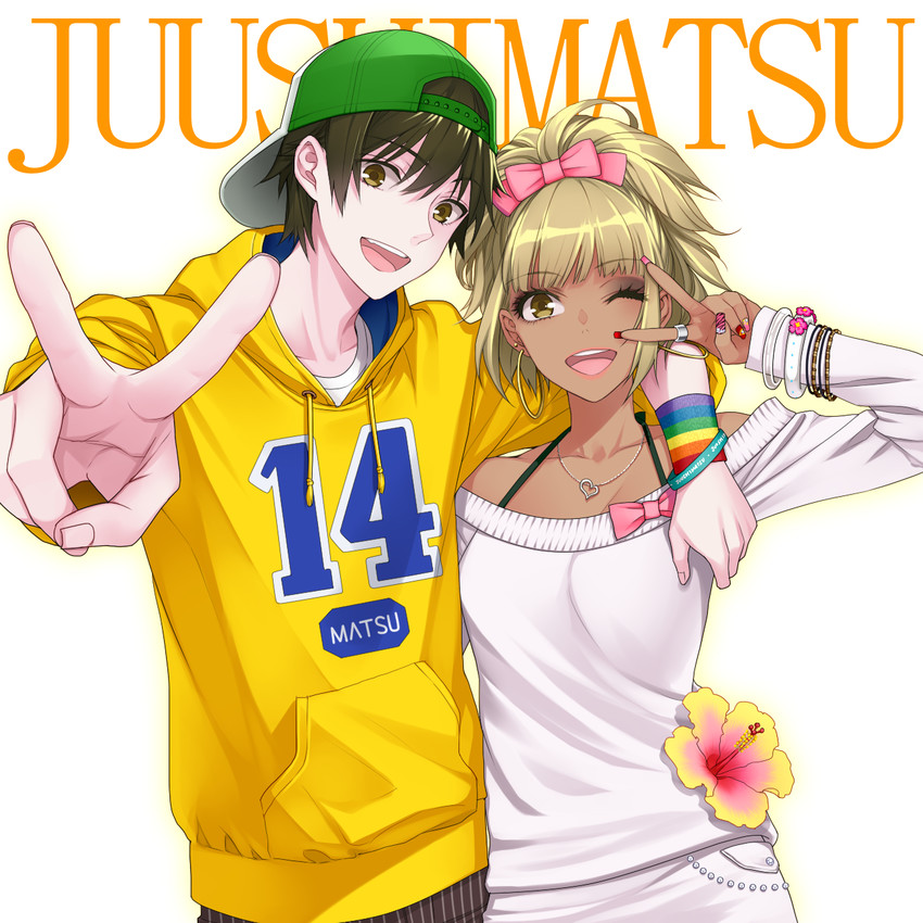matsuno jyushimatsu and jyushiko (osomatsu and 2 more) drawn by chimachi