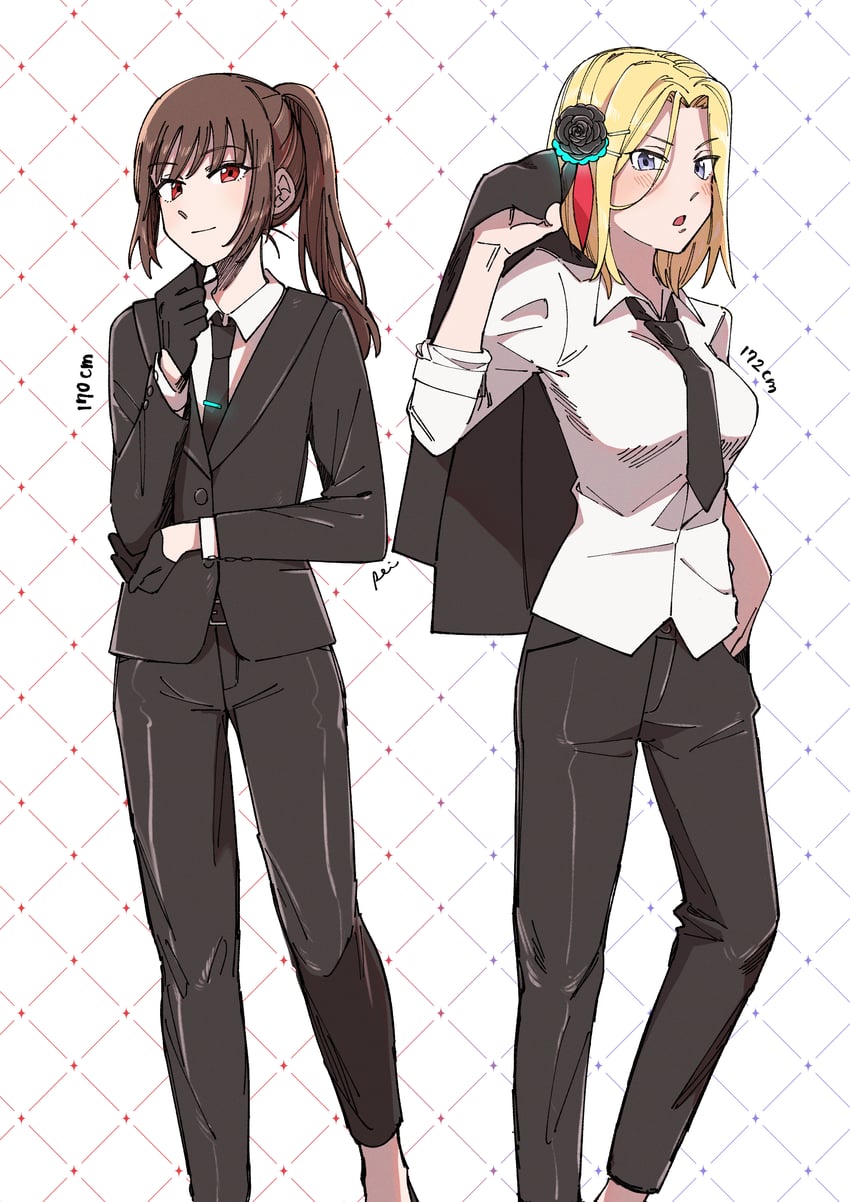minase ichigo and yanagi mion (heaven burns red) drawn by dsa791356