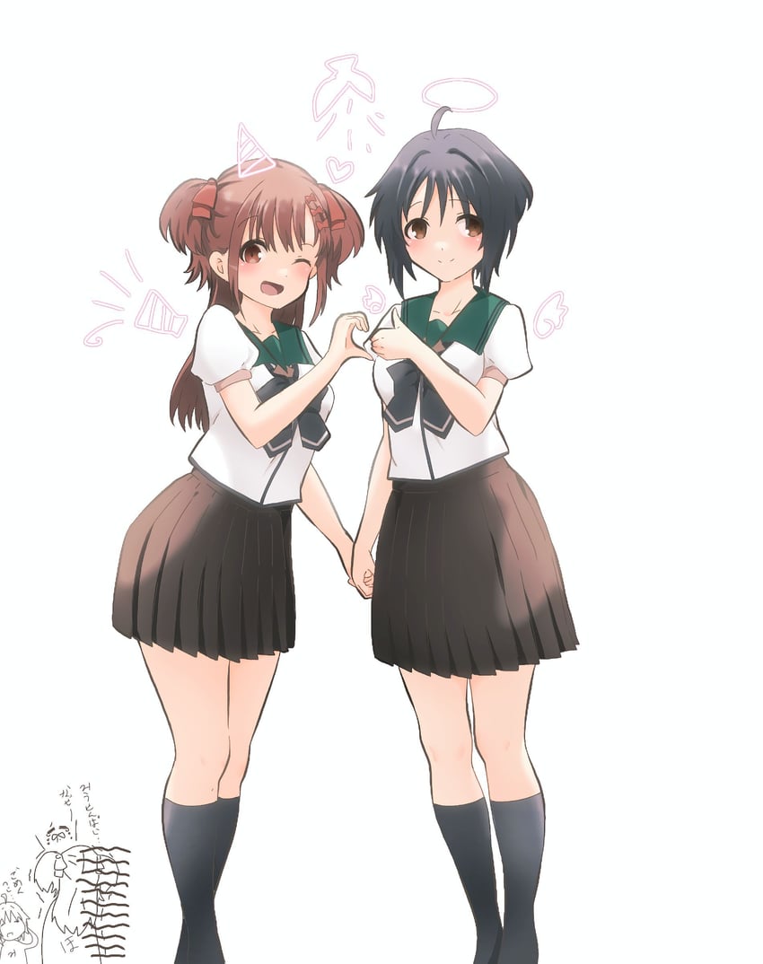 takigawa miu and sera honoka (22/7) drawn by hitorilily