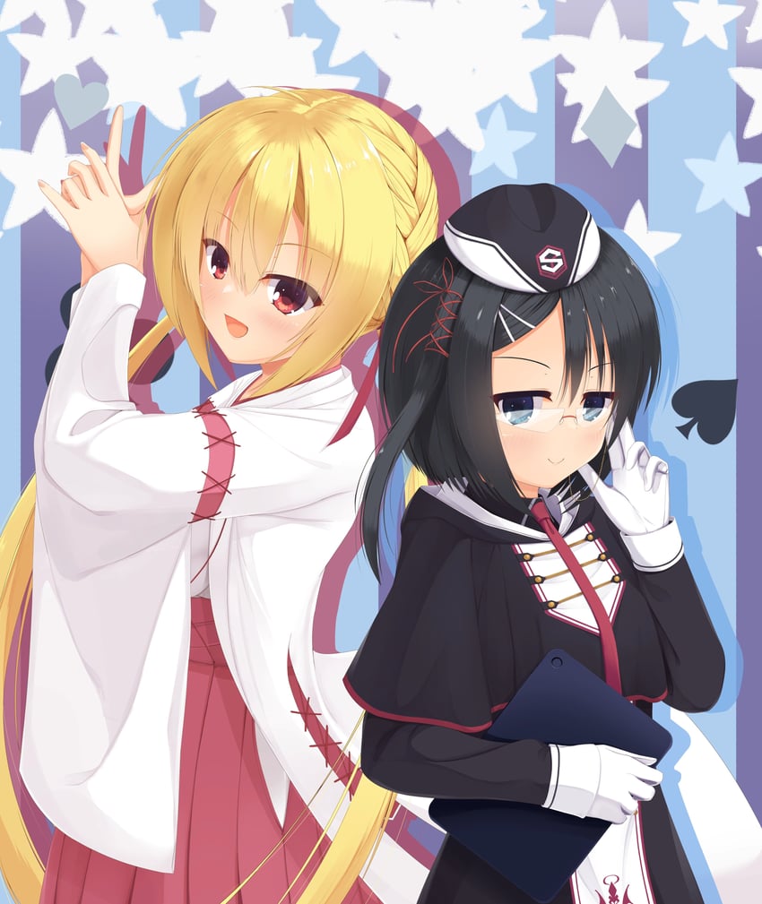 arihara nanami and mera azusa (riddle joker and 2 more) drawn by reiji_tsukimi