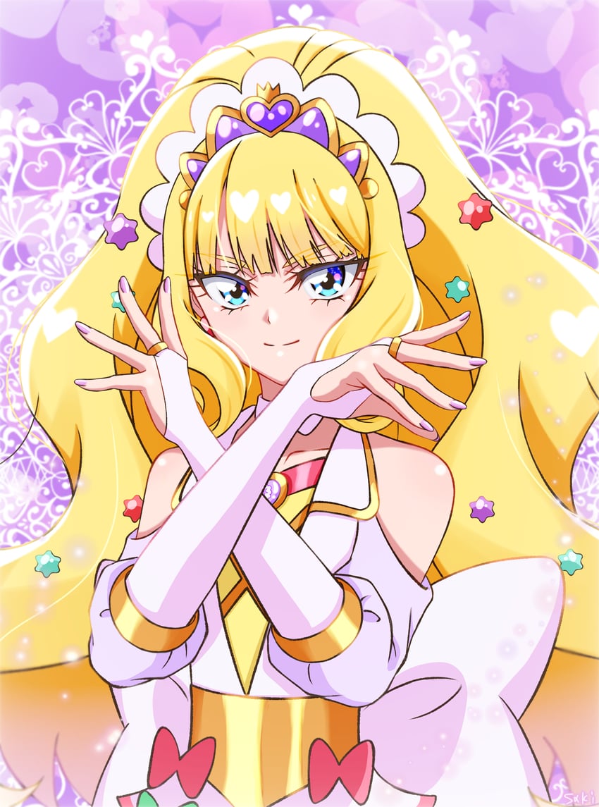 kasai amane and cure finale (precure and 1 more) drawn by saki_(pixiv90771732)