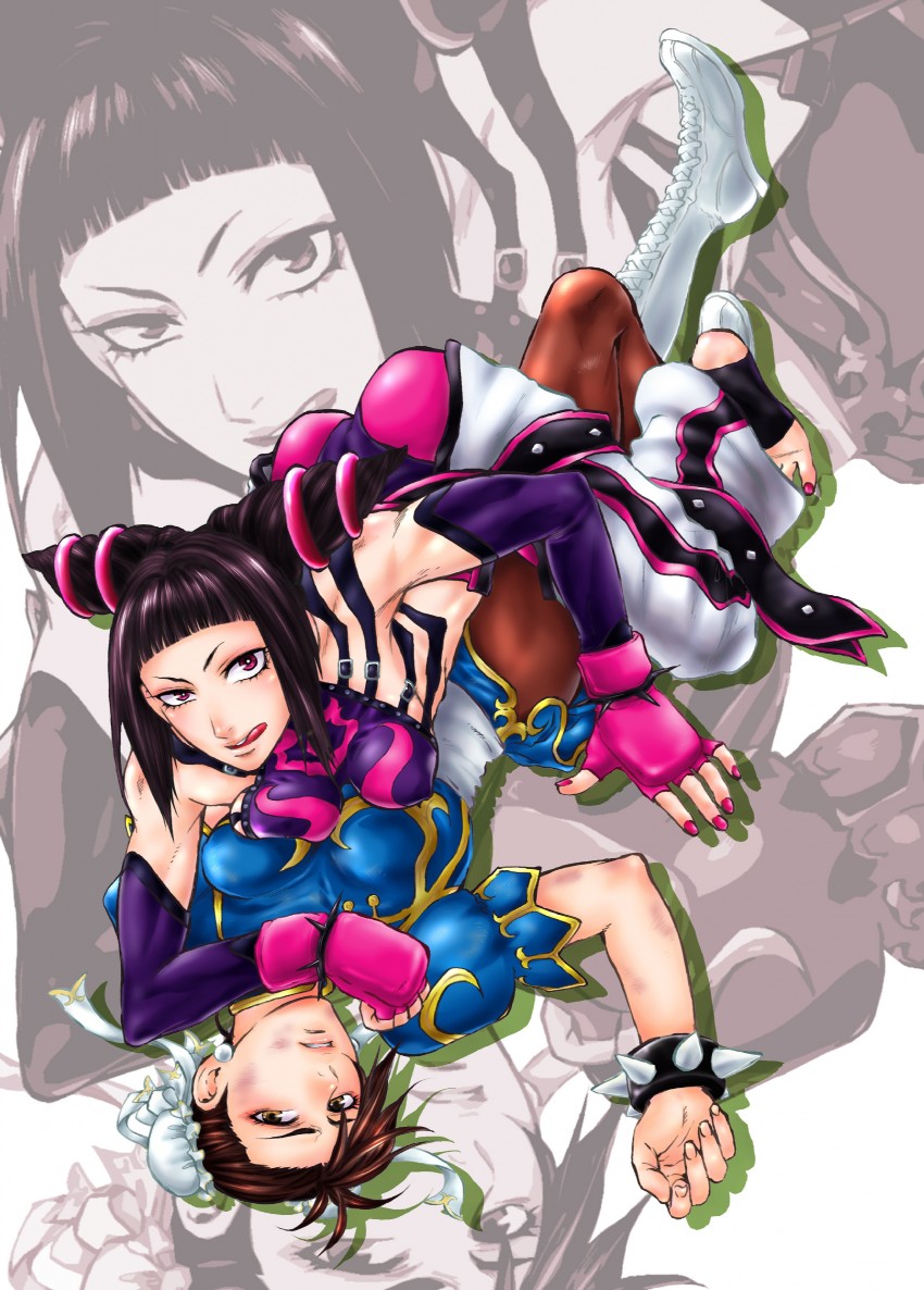 chun-li and han juri (street fighter and 1 more) drawn by f-15jrs