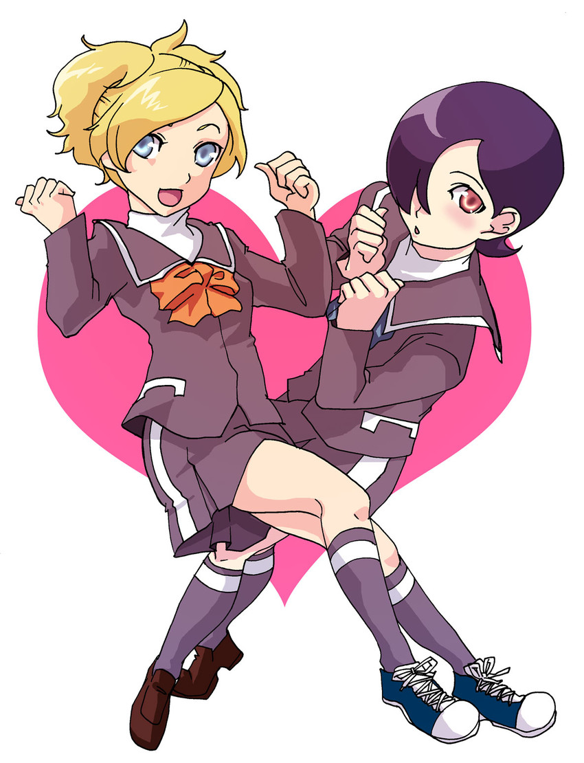 lisa silverman and kurosu jun (persona and 2 more) drawn by ryou-zyx