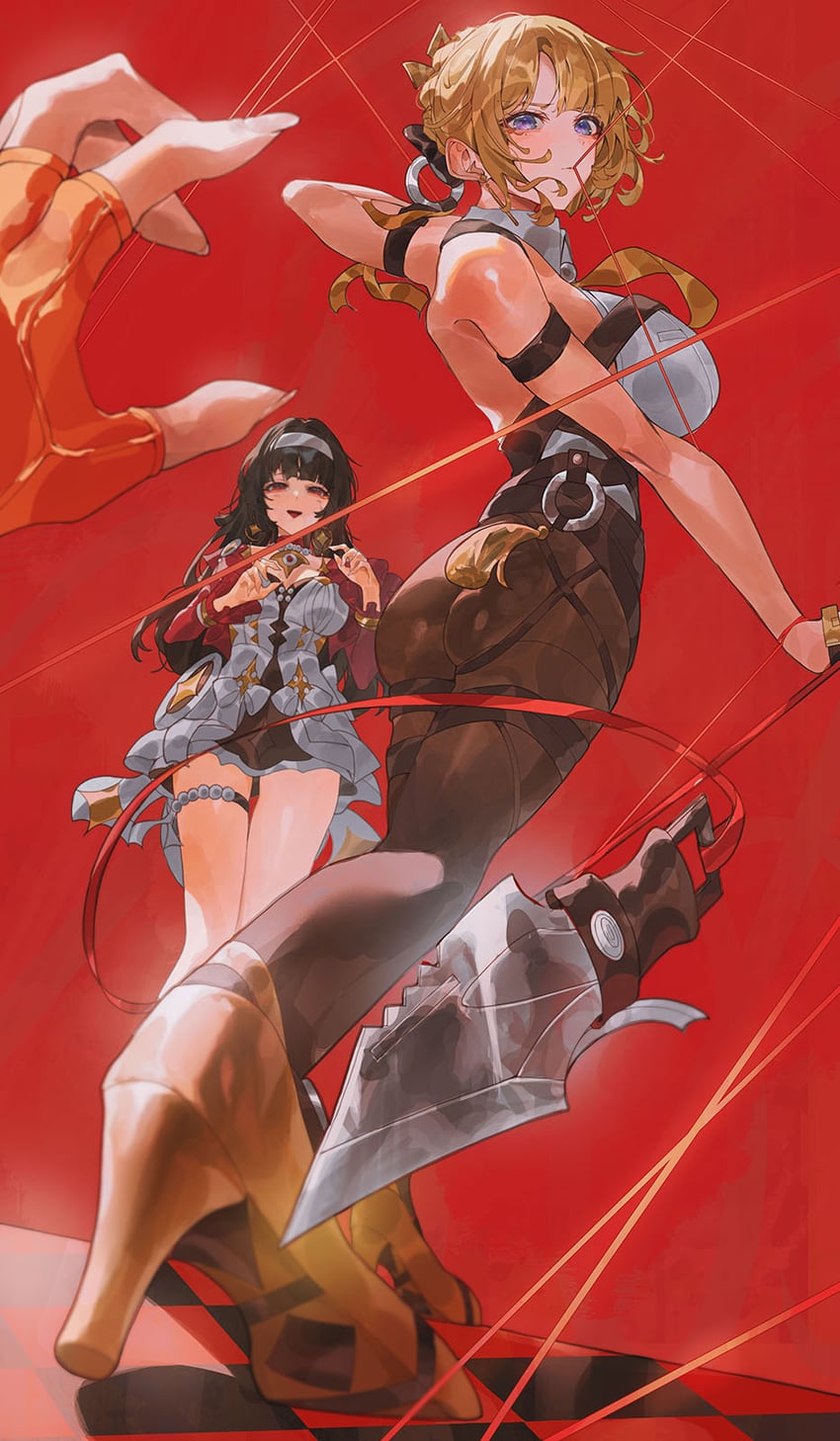 belle, evelyn chevalier, and astra yao (zenless zone zero) drawn by indol
