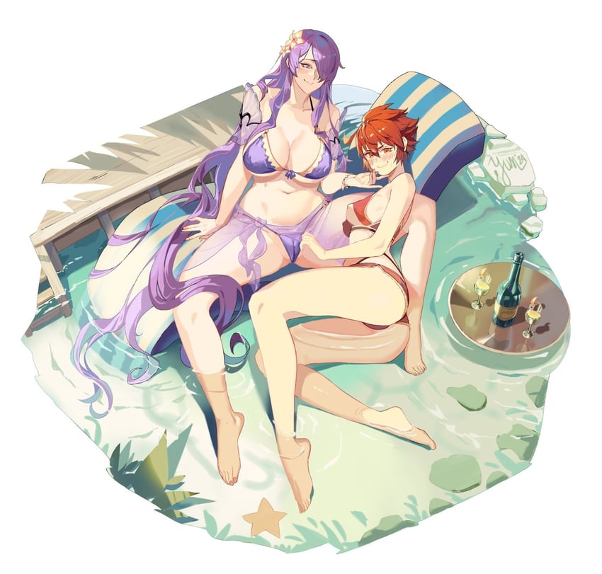 camilla and hinoka (fire emblem and 3 more) drawn by yusi_vishnu