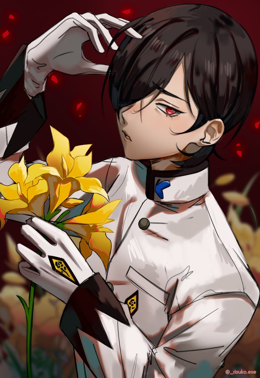 kurosu jun and joker (persona and 2 more) drawn by risuko.exe_(artist)