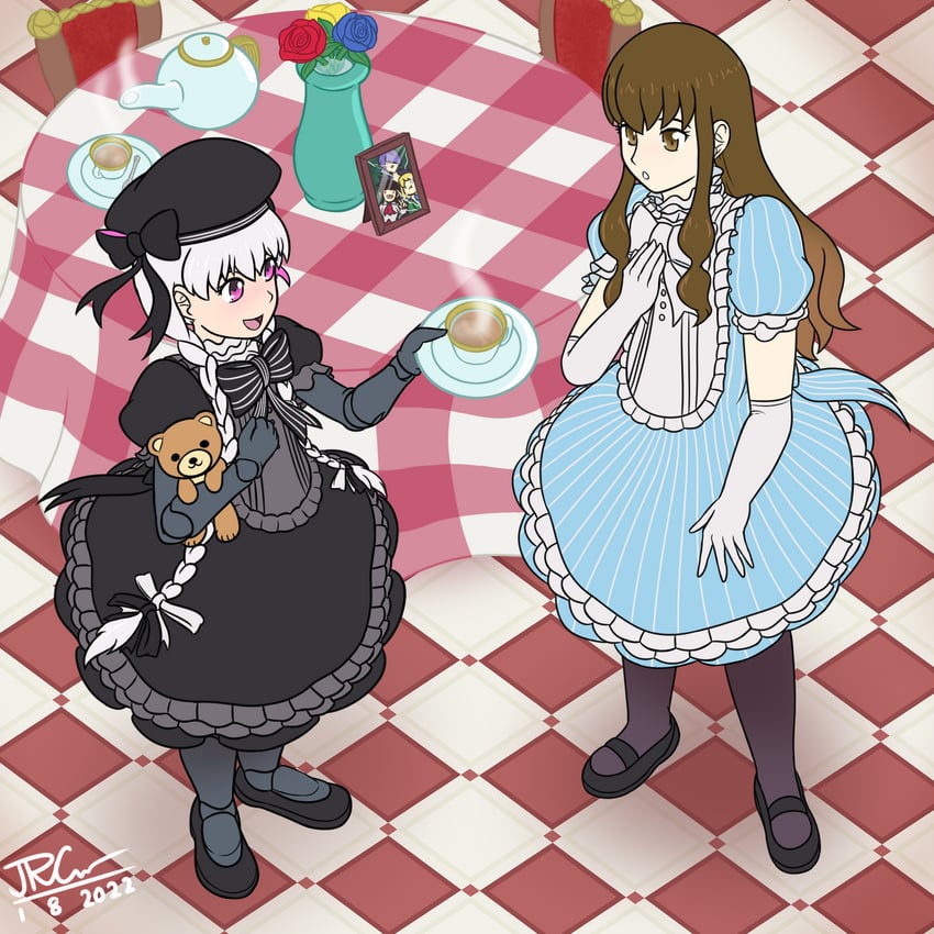 kishinami hakuno, nursery rhyme, and alice (fate and 2 more) drawn by jd02