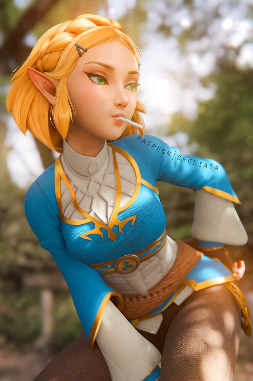 princess zelda (the legend of zelda and 1 more) drawn by sreliata