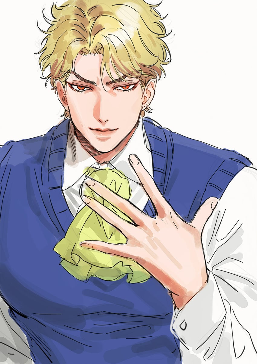 dio brando (jojo no kimyou na bouken and 1 more) drawn by bustersiri